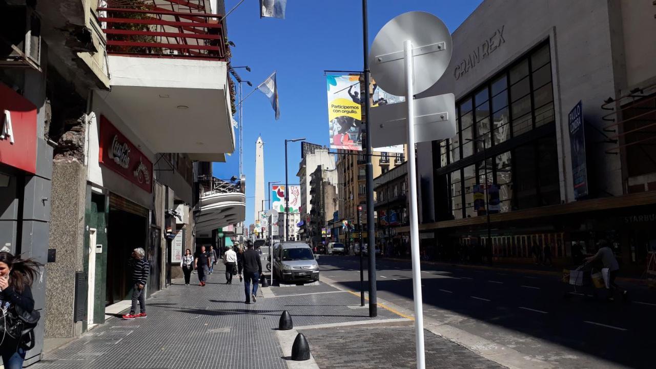 Que Mejor Vista Del Obelisco Piso A La Calle Corrientes Буенос Айрес Екстериор снимка