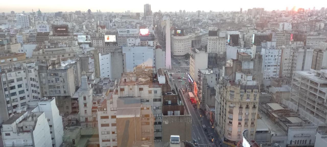 Que Mejor Vista Del Obelisco Piso A La Calle Corrientes Буенос Айрес Екстериор снимка