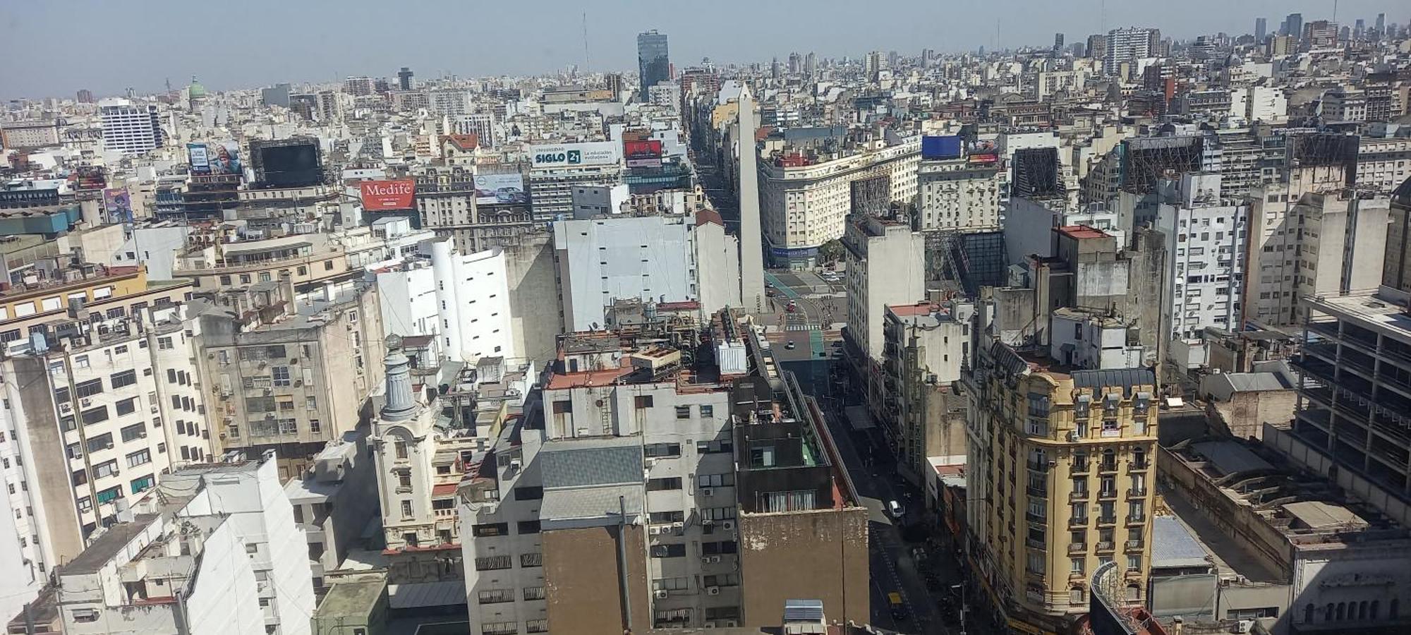 Que Mejor Vista Del Obelisco Piso A La Calle Corrientes Буенос Айрес Екстериор снимка